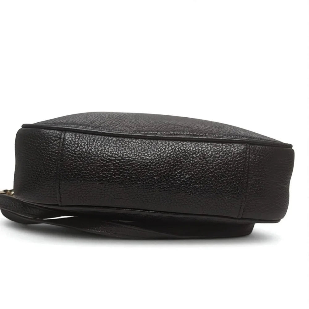 Michael Kors Ginny Crossbody Camera Bag in Black Pebbled Leather Jet Set Bag - Picture 8 of 16